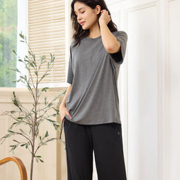 Nest Designs Nursing Tee Charcoal