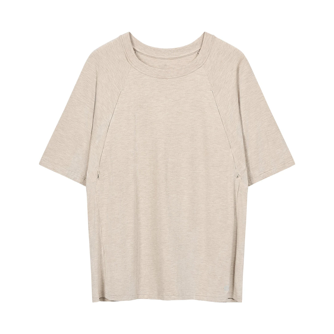 Nest Designs Nursing Tee Warm Taupe — front product view