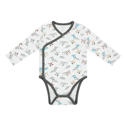Nest Designs Organic Cotton Kimono Long Sleeve Onesie Rainbow Swim