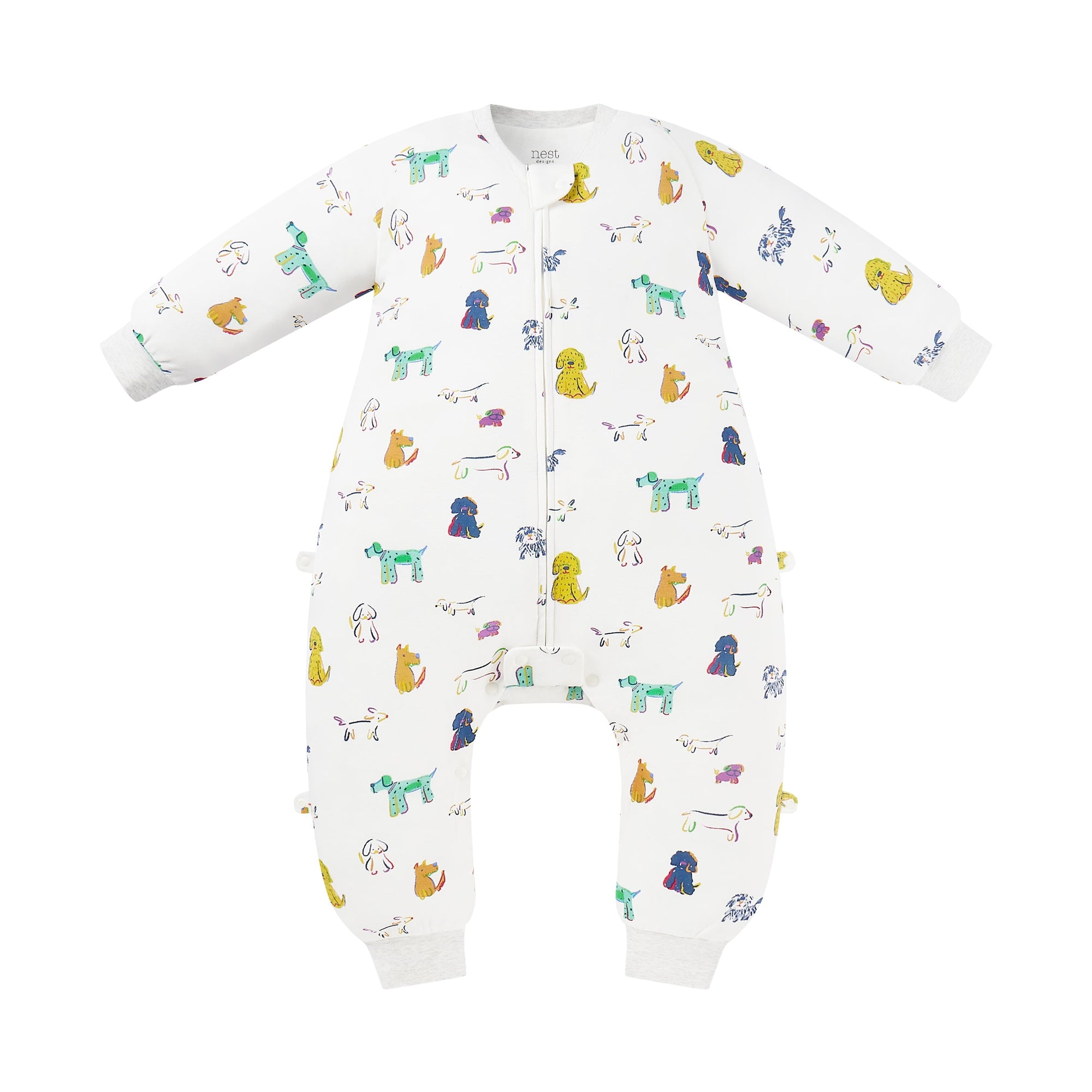 Nest Designs Organic Cotton Long Sleeve Footed Sleep Bag 1.0 TOG Bingo