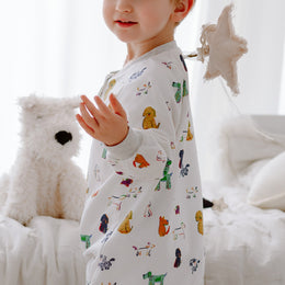 Nest Designs Organic Cotton Long Sleeve Footed Sleep Bag 1.0 TOG Bingo