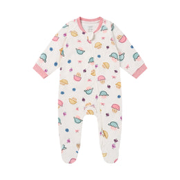 Nest Designs Organic Cotton Long Sleeve Footed Sleeper Muffin Man