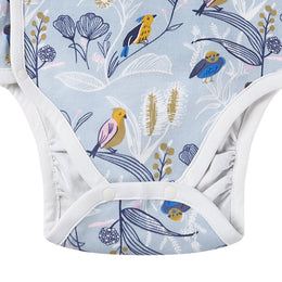 Nest Designs Organic Cotton Long Sleeve Kimono Onesie Alouette