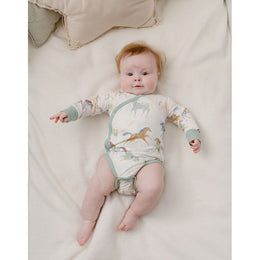 Nest Designs Long Sleeve Kimono Onesie Pony Express