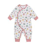 Nest Designs Organic Cotton Long Sleeve Kimono Romper Muffin Man