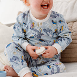 Nest Designs Organic Cotton Long Sleeve Two-Piece PJ Set Alouette