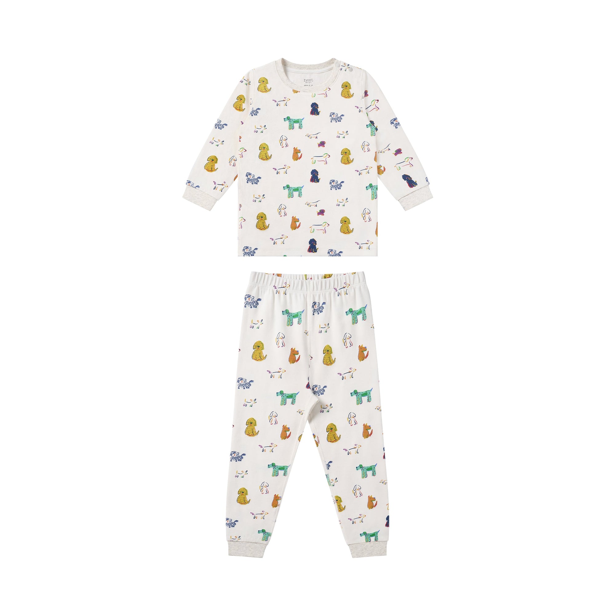 Nest Designs Organic Cotton Long Sleeve Two-Piece PJ Set Bingo