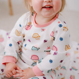Nest Designs Organic Cotton Long Sleeve Two-Piece PJ Set Muffin Man