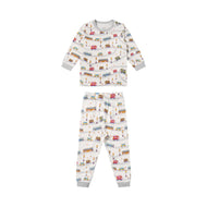 Nest Designs Organic Cotton Long Sleeve Two-Piece PJ Set Wheels on the Bus