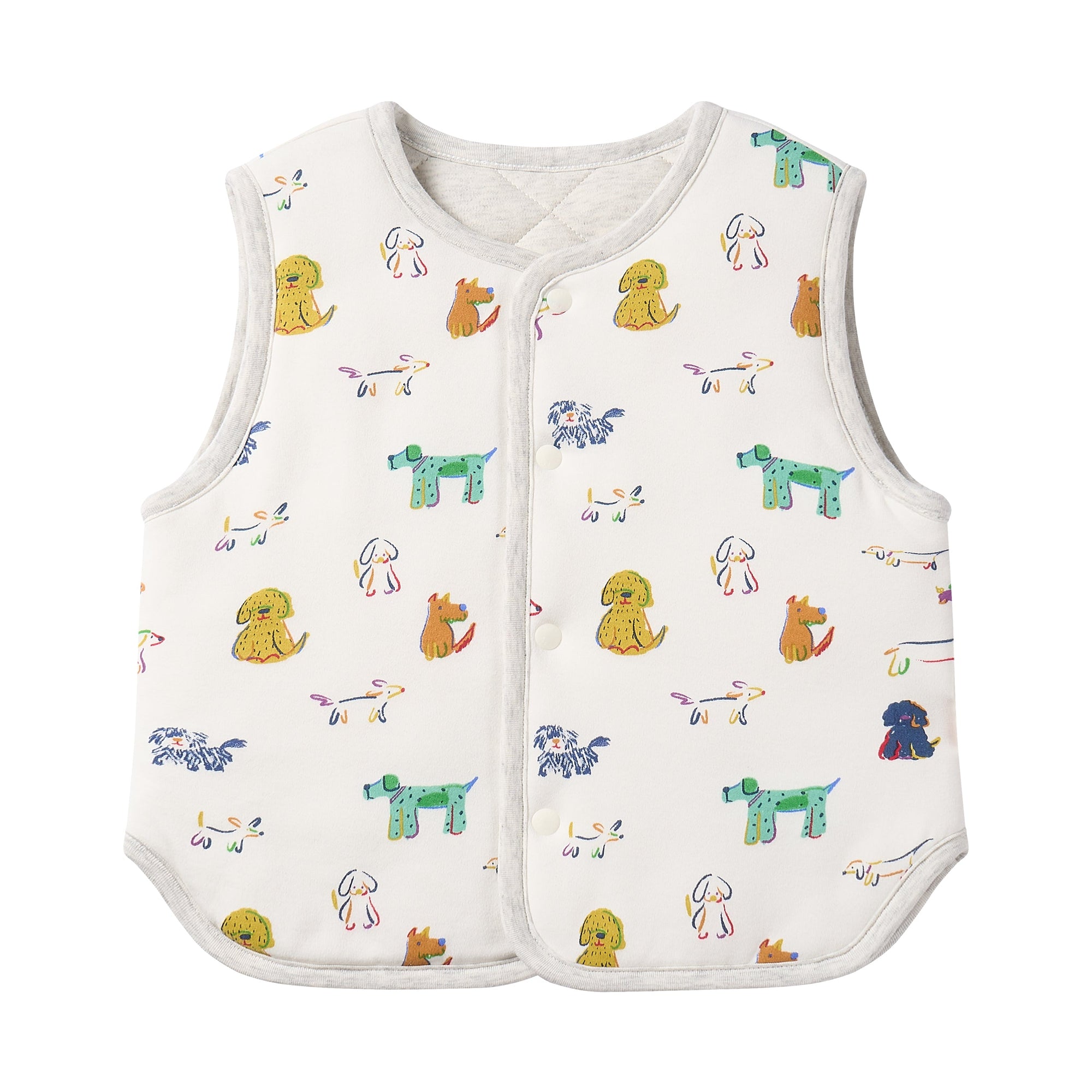 Nest Designs Organic Cotton Quilted Vest Bingo