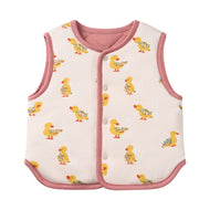 Nest Designs Organic Cotton Quilted Vest Five Little Ducks