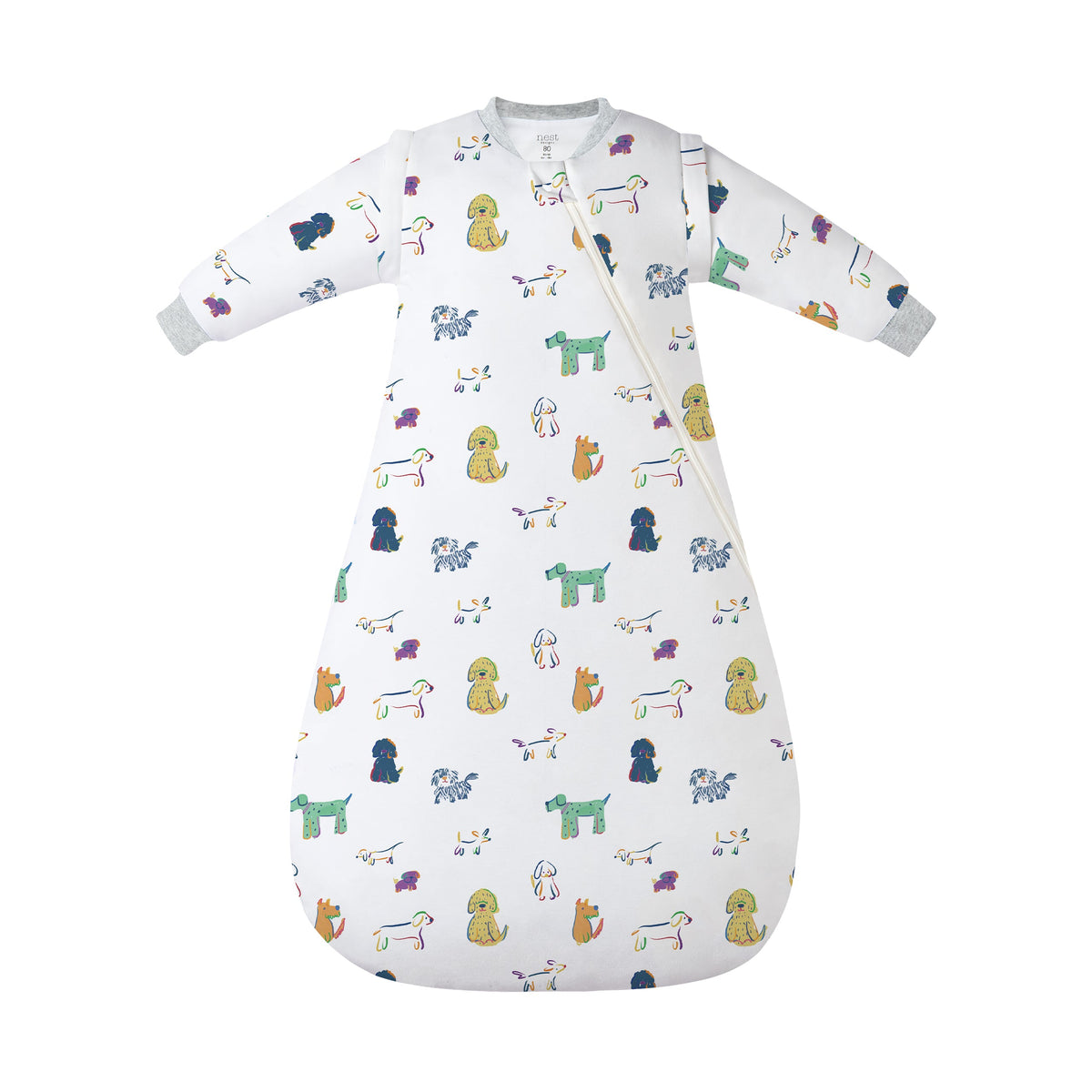 Nest Designs Organic Cotton Removable Sleeve Sleep Bag 1.0 Tog (6M - 18M)