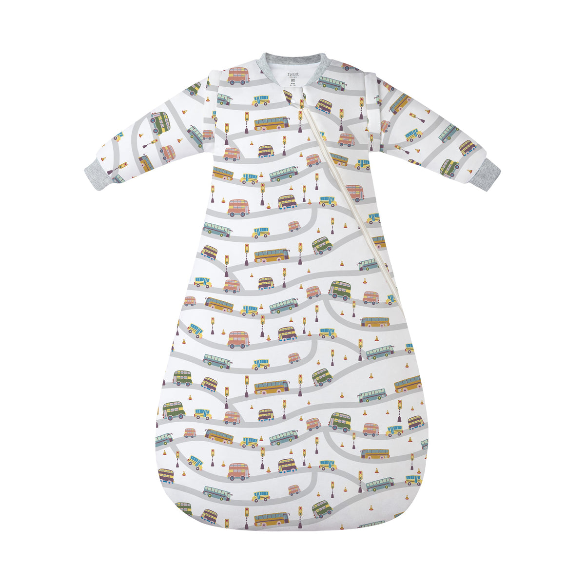 Nest Designs Organic Cotton Removable Sleeve Sleep Bag 1.0 Tog (6M - 18M)