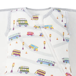 Nest Designs Organic Cotton Startle Stop Sleep Bag 1.0 TOG Wheels on the Bus