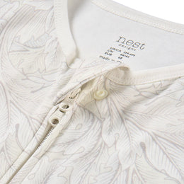 Nest Designs Organic Cotton Swaddle Sleep Bag 0.5/1.0 TOG Acanthus Fired Biscuit