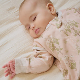 Nest Designs Organic Cotton Swaddle Sleep Bag 0.5/1.0 TOG Meadow Sweet