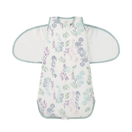 Nest Designs Organic Cotton Swaddle Sleep Bag 0.5 TOG Breezy Blooms