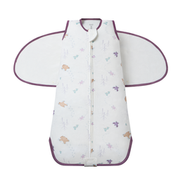 Nest Designs Organic Cotton Swaddle Sleep Bag 0.5 TOG Breezy Blooms