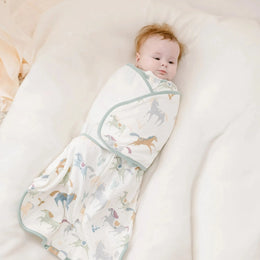 Nest Designs Organic Cotton Swaddle Sleep Bag Pony Express