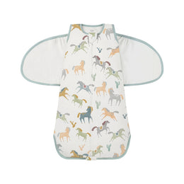 Nest Designs Organic Cotton Swaddle Sleep Bag Pony Express