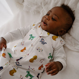 Nest Designs Organic Cotton Swaddle Sleep Bag 1.5 TOG