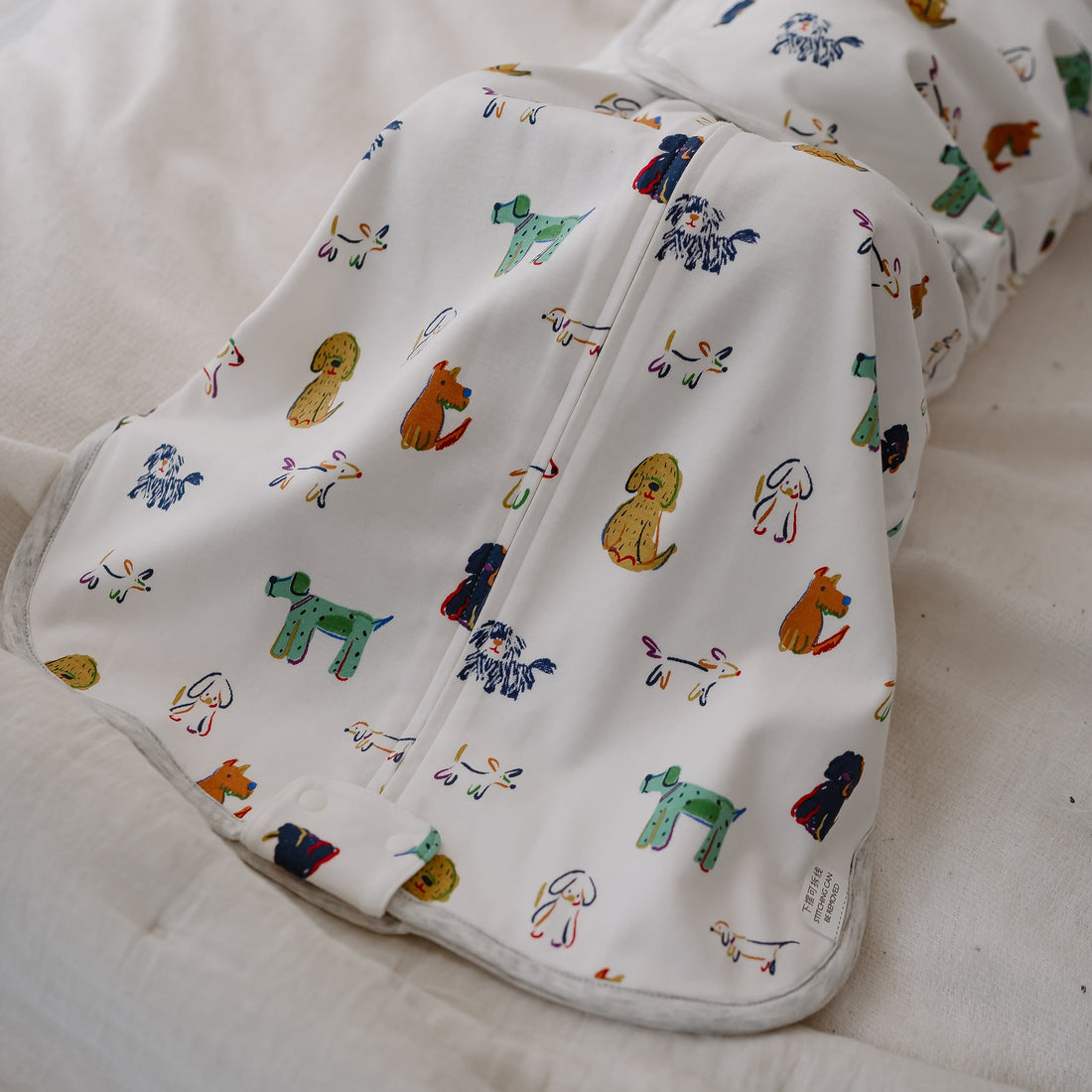 Nest Designs Organic Cotton Swaddle Sleep Bag 1.5 TOG in Bingo, product view 12