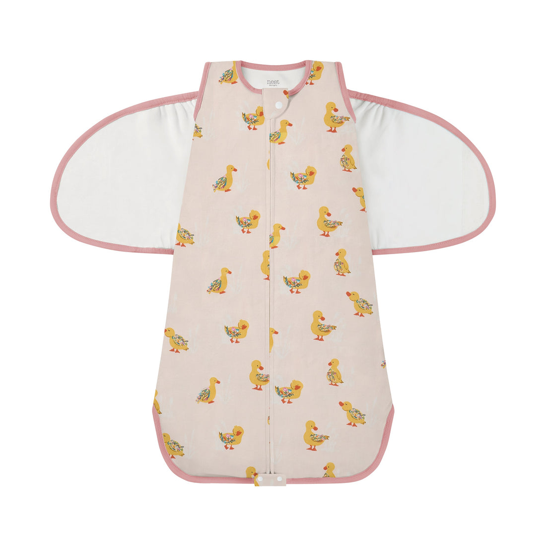 Nest Designs Organic Cotton Swaddle Sleep Bag 1.5 TOG in Five Little Ducks, product view 13