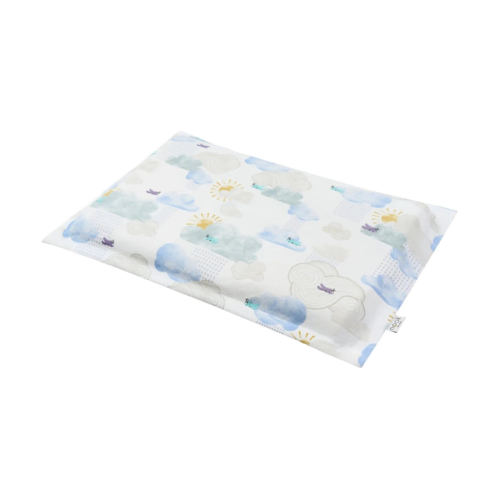 NEST DESIGNS Nest Designs Pillowcase Fluffy Puffs watercolor clouds with airplanes and sunshine print img 1/8
