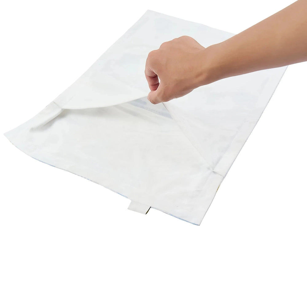 NEST DESIGNS Nest Designs Pillowcase Fluffy Puffs white quilted fabric with corner being lifted img 8/8