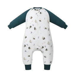Nest Designs Raglan Bamboo Long Sleeve Footed Sleep Bag 2.5 Tog Chills N' Thrills