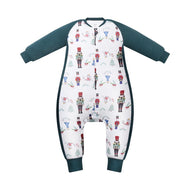 Nest Designs Raglan Bamboo Long Sleeve Footed Sleep Bag 2.5 Tog Nutcracker