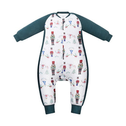Nest Designs Raglan Bamboo Long Sleeve Footed Sleep Bag 2.5 Tog Nutcracker