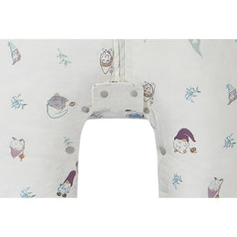 Nest Designs Raglan Bamboo Pima Short Sleeve Footed Sleep Bag 0.6 Tog Oh Gnome