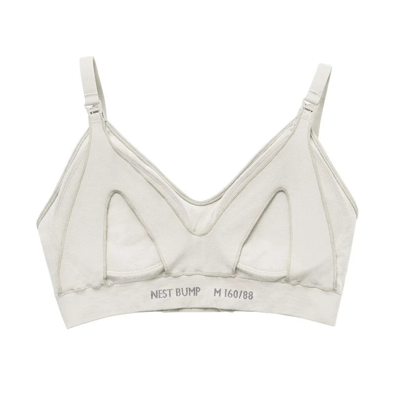 Nest Designs Slate seamless nursing bra, back product view