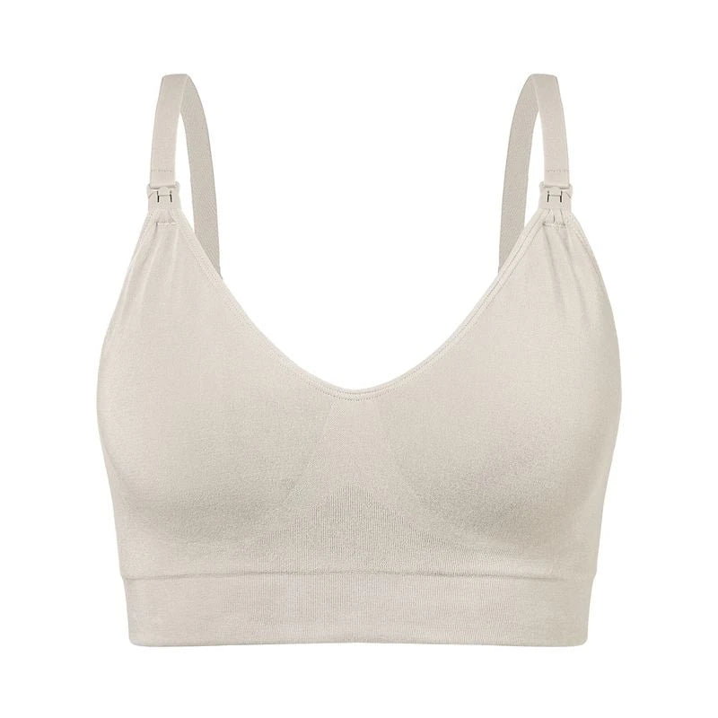 Nest Designs Slate seamless nursing bra, front product view