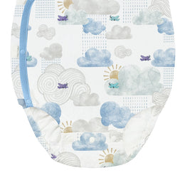 Nest Designs Short Sleeve Kimono Onesie Fluffy Puffs