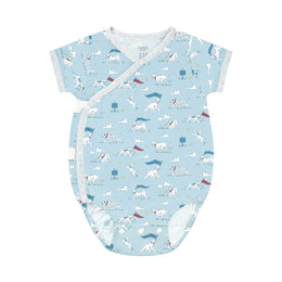 Nest Designs Short Sleeve Kimono Onesie Puppy Park
