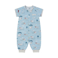 Nest Designs Short Sleeve Romper Puppy Park