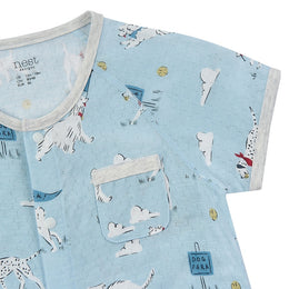Nest Designs Short Sleeve Romper Puppy Park