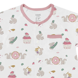 Nest Designs Short Sleeve Romper Very Squirrelly