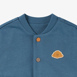 Petite Revery Smiley Brunch Baseball Jacket