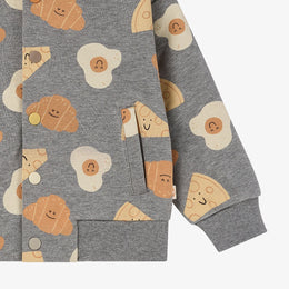 Petite Revery Smiley Brunch Baseball Jacket