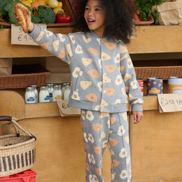 Petite Revery Smiley Brunch Baseball Jacket
