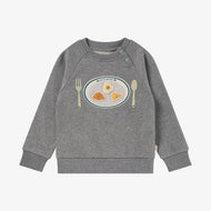 Petite Revery Smiley Plate Velcro Sweatshirt
