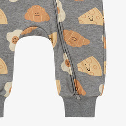 Petite Revery Smiley Side Up Hooded Romper
