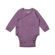 Nest Designs Tanboocel Long Sleeve Kimono Onesie Purple Gumdrop