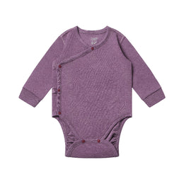 Nest Designs Tanboocel Long Sleeve Kimono Onesie Purple Gumdrop