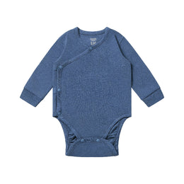 Nest Designs Tanboocel Long Sleeve Kimono Onesie Vintage Indigo