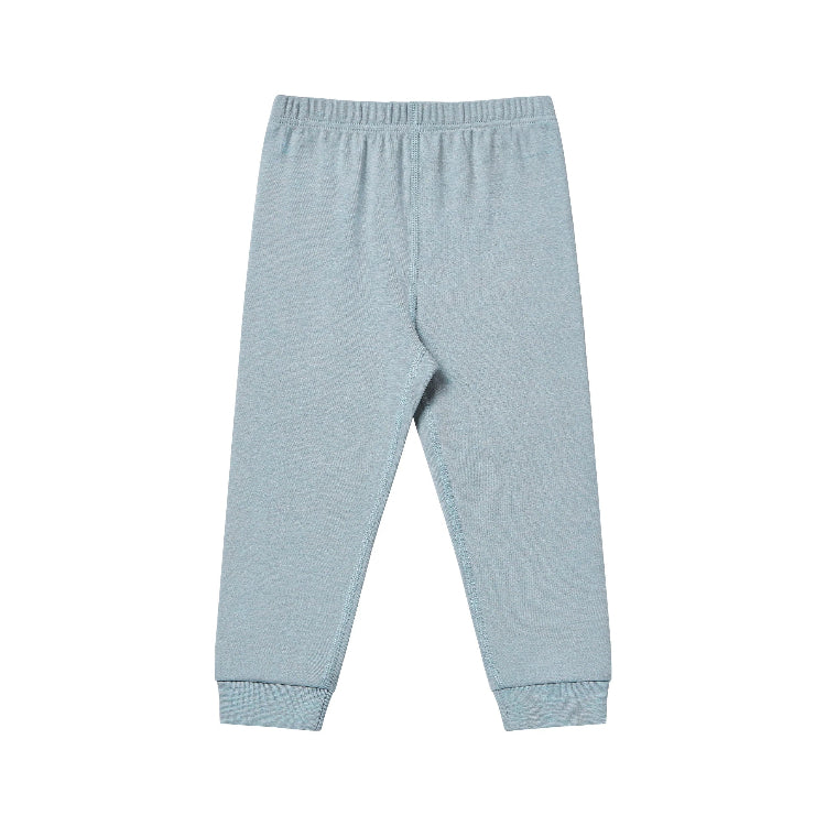 Nest Designs slate Tanboocel toddler pajama pants with elastic waist and ribbed cuffs