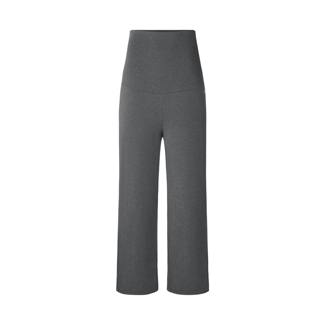 Nest Designs Turn Over Waistband Maternity Pants Charcoal turn-over waistband detail